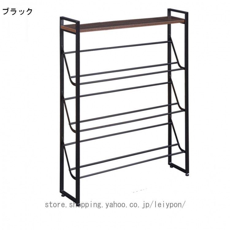 シューズラック 靴棚 玄関 靴収納ラック 下駄箱 シューズ 収納 スリム 靴置き 棚玄関 収納棚 靴入れ シューズボックス 木製 収納家具 リビング収納 シンプル_2