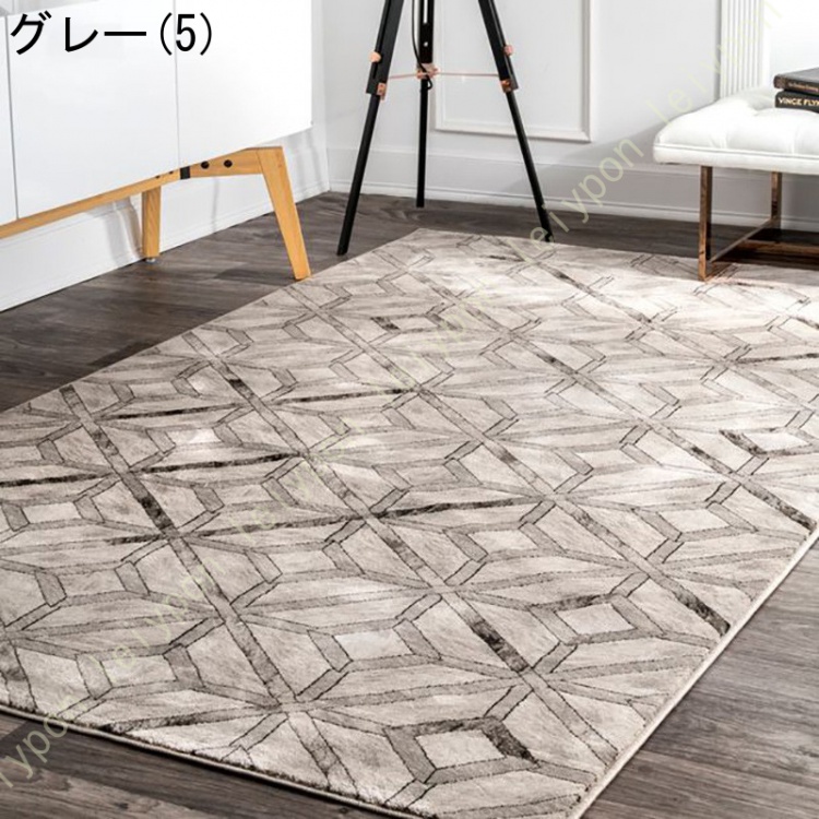北欧 ラグ カーペット 絨毯 2畳 1畳 ラグマット おしゃれ モダン 低反発 じゅうたん 厚手 シンプル エスニック ラグ フロアカーペット 部屋 リビング |  | 05