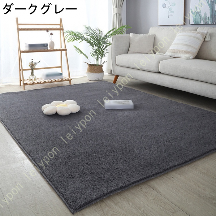 冬用 ラグ カーペット ラグマット 和風 ホットカーペット対応 厚手 洗える 滑り止め 抗菌防臭 フロアカーペット おしゃれ センターラグ 西海岸 ナチュラル_6