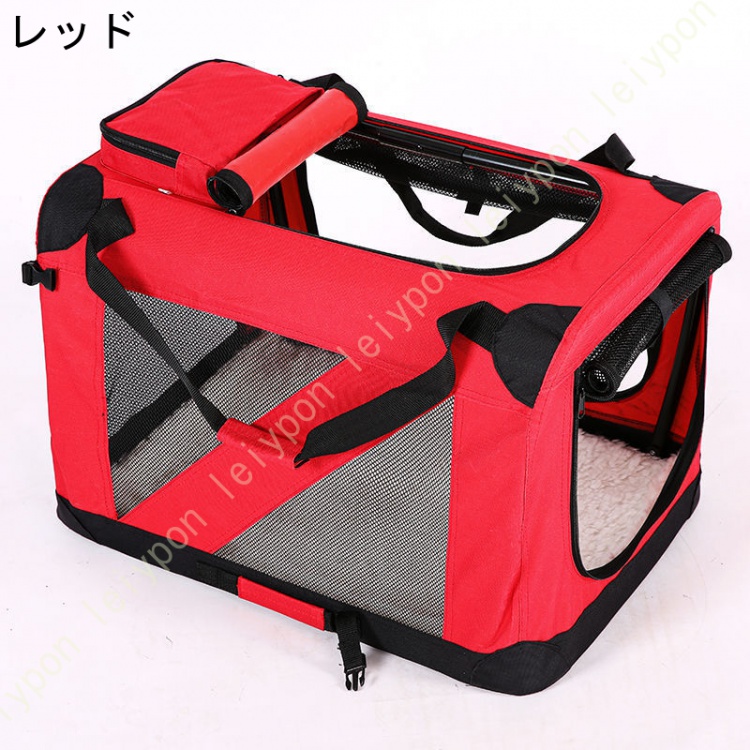 猫キャリー 猫用キャリーバッグ ショルダーバッグ式 ペットキャリー バッグ 折畳み多機能 メッシュ 通気性 臭気がない 布製 撥水加工 子猫 中・大型猫用_1