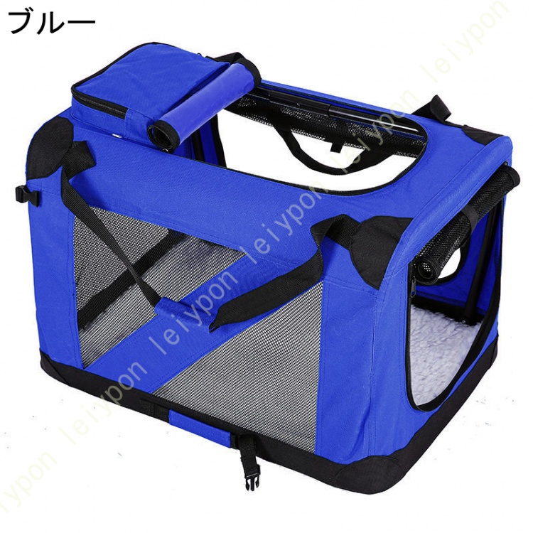 猫キャリー 猫用キャリーバッグ ショルダーバッグ式 ペットキャリー バッグ 折畳み多機能 メッシュ 通気性 臭気がない 布製 撥水加工 子猫 中・大型猫用_2