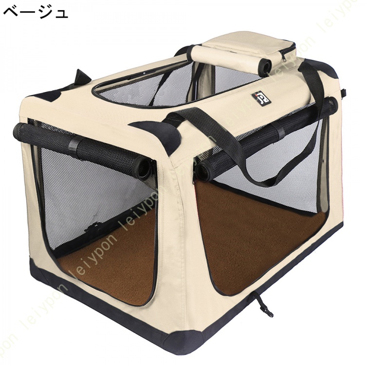 猫キャリー 猫用キャリーバッグ ショルダーバッグ式 ペットキャリー バッグ 折畳み多機能 メッシュ 通気性 臭気がない 布製 撥水加工 子猫 中・大型猫用_3