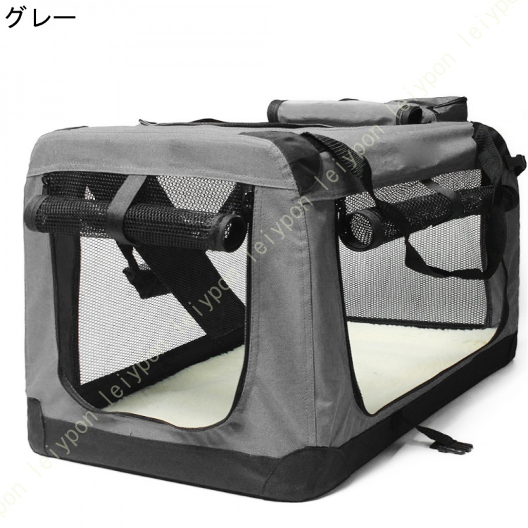 猫キャリー 猫用キャリーバッグ ショルダーバッグ式 ペットキャリー バッグ 折畳み多機能 メッシュ 通気性 臭気がない 布製 撥水加工 子猫 中・大型猫用_5