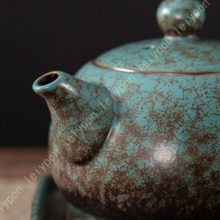 茶器セット 急須1 ミニ湯のみ4 陶器の茶こし付き はさみ焼 茶器