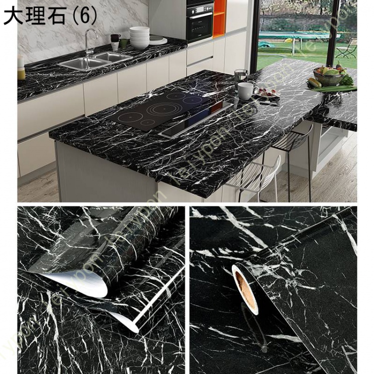 壁紙シール 大理石 リメイクシート 白 壁紙シール 防水 耐熱 はがせる DIY おしゃれ カッティングシート 厚手 キッチン 扉 浴び室 風呂 つるつる 防カビ |  | 06