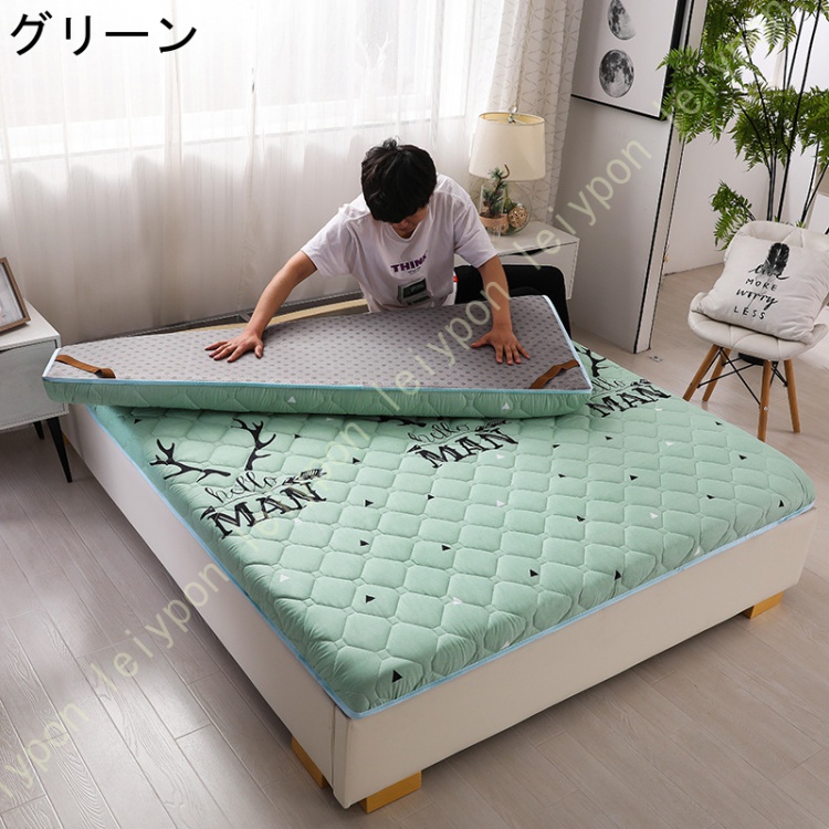 敷きパッド ベッドパッド おしゃれ オールシーズン シングル ベッドシーツ パッドシーツ兼用 先染め 肌触りよい 吸湿速乾 抗菌 防臭 防ダニ加工 吸汗 丸洗いOK_6