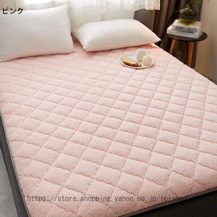 敷きパッド 冬 シングル あったか ベッドパッド 毛布パッド ボアフリース 暖かい 冬 ベッドパット 敷パット セミダブル 暖か敷きパッド ダブル パットシーツ_2