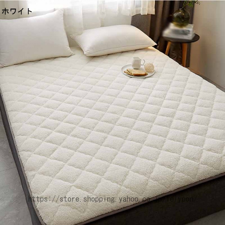 敷きパッド 冬 シングル あったか ベッドパッド 毛布パッド ボアフリース 暖かい 冬 ベッドパット 敷パット セミダブル 暖か敷きパッド ダブル パットシーツ_4
