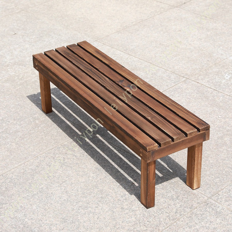 プランター台/花台棚板セット1段 花台 フラワースタンド 室内 木製