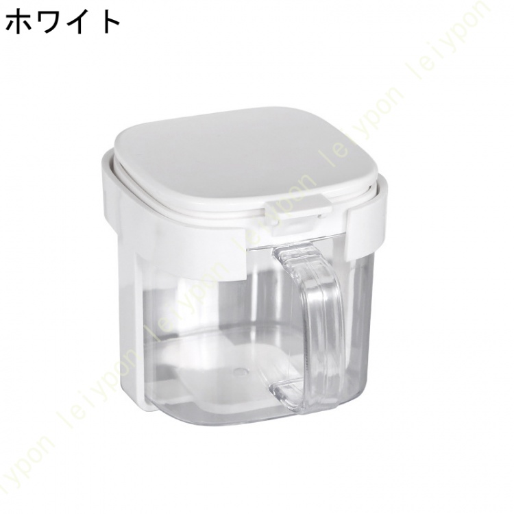 調味料入れ ドレッシングボトル 調味料 塩 容器 砂糖 スパイスボトル 調味料入れ砂糖入れ 2格 ふた付き 北欧 家庭用 キッチン 調味料収納ケース 白 グレー |  | 01