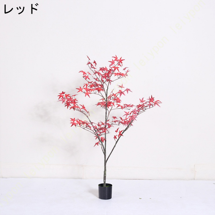 フェイクグリーン 観葉植物 おしゃれ かわいい フェイク 人工観葉植物 造花 インテリア リアル インテリアグリーン 鉢植え お祝い 葉 枝 室内 常緑樹 カエデ