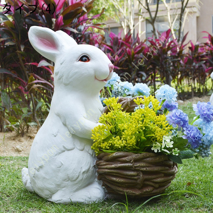 うさぎ 置物（植木鉢、プランター）の商品一覧｜園芸用品 | 花、ガーデニング 通販 - Yahoo!ショッピング