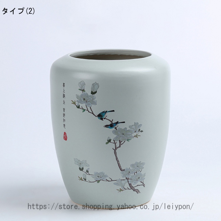 プランター 水切れ良い アンティーク 深鉢 園芸用品 花鉢 インテリア鉢 底に水抜き穴あり 陶器鉢 プランター鉢 大きいサイズ 鉢植え 円筒形 フラワーポット 家_2