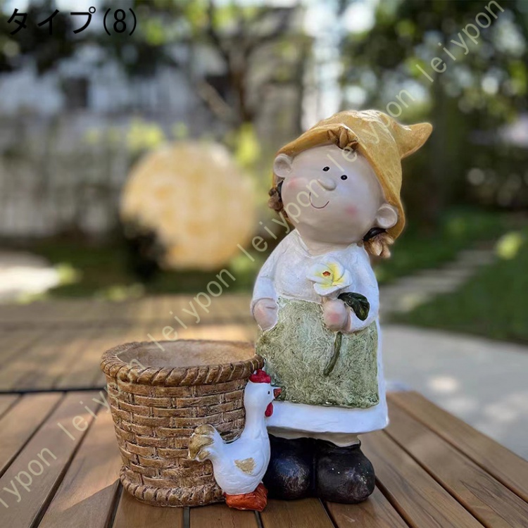 妖精の置物 動物 置物 玄関 男の子 オブジェ ガーデン オーナメント