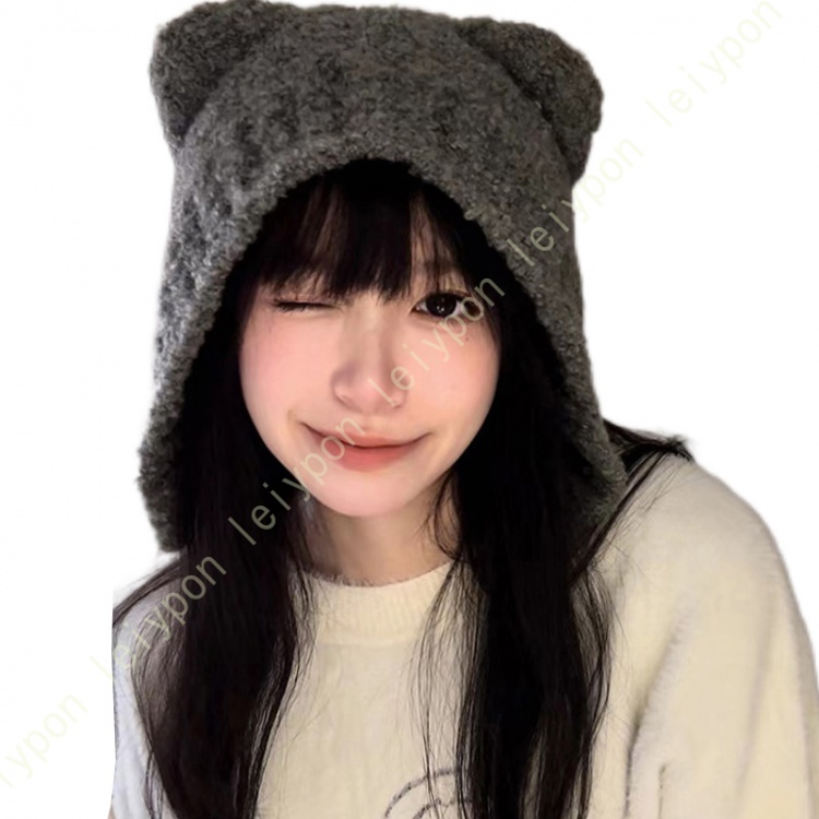 Amazon | [ヤングYXE-887] Doudou 秋と冬の雷峰帽子耳付き