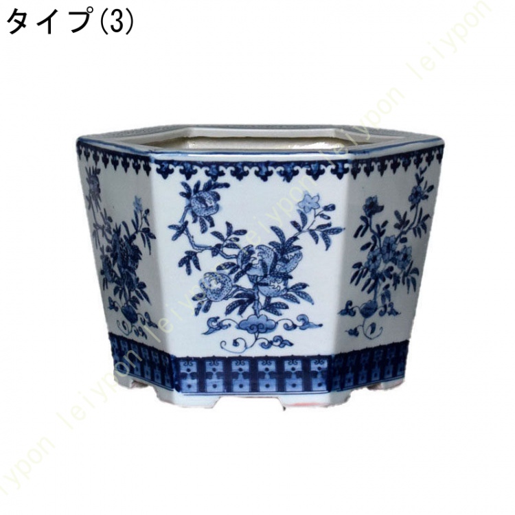 中国鉢　青花模様　長方 青花（鉢、プランター）｜庭、ガーデニング | DIY、工具 のおすすめ