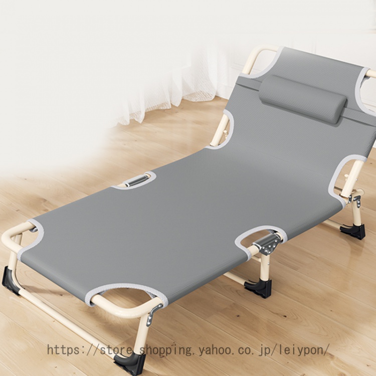 リクライニングチェア アウトドアチェア 椅子 折り畳みベッド 完成品 すぐ使える リラックスチェア 組立不要 折りたたみ 軽量 ポータブル 三脚ベッド 仮眠｜leiypon｜02