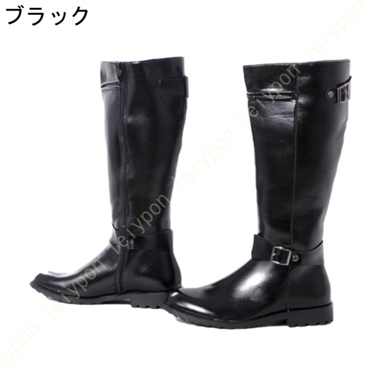 メンズ 靴 ブーツ エンジニア ベルト付き カジュアル 防滑