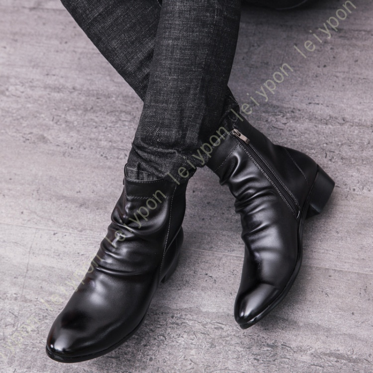 ブーツ メンズ 本革 革靴 ショートブーツ バイク用ブーツ 紳士靴 