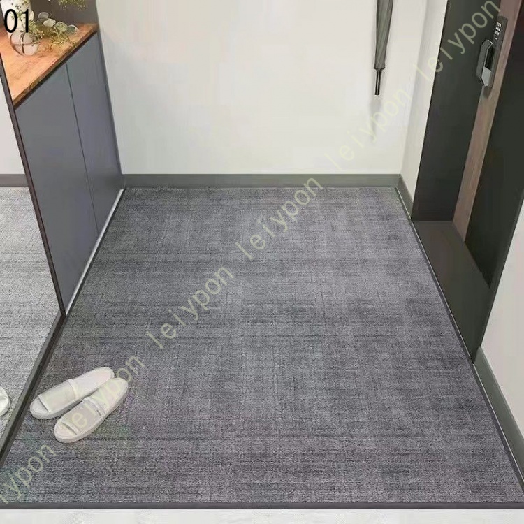 ドアマット 泥落としマット ポリエステル 玄関 足拭き 滑り止め ブラウン 室外 キッチン 業務用 家庭用 オフィス 店舗 ボリューム感 清潔 防カビ 耐摩耗性_1