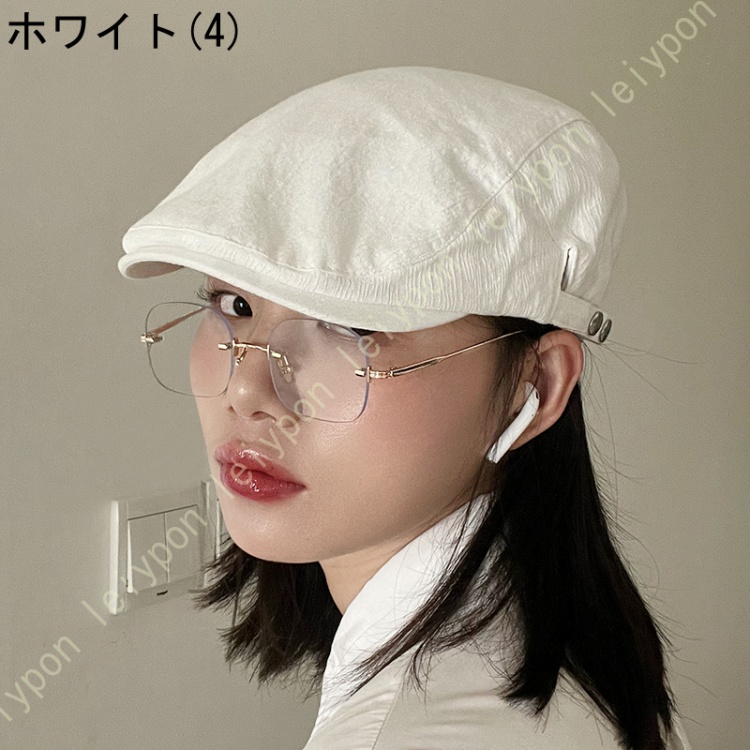 帽子 メンズ 夏 イギリス風 シンプル ベレー帽 ハンチング レディース UV対策 紫外線 春 大き...