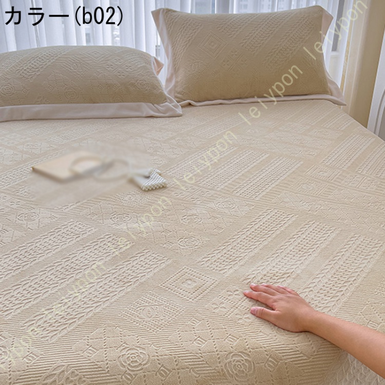 ボックスシーツ 秋冬用 セミダブル フランネル生地 シーツ ベッドシーツ マイクロファイバー あったか 暖かい 柔らかい 抗菌防臭 マットレスカバー_2