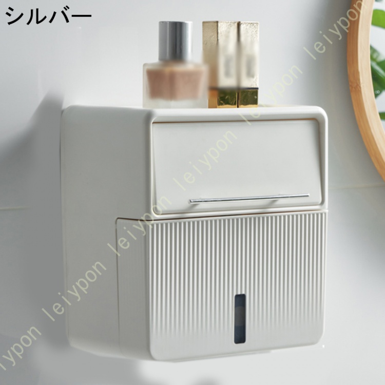 ペーパータオルディスペンサー 壁取り付け 商業 ロール紙 ホーム オフィス トイレ キッチン 大容量 ハンドティッシュホルダー 簡単設置 |  | 01