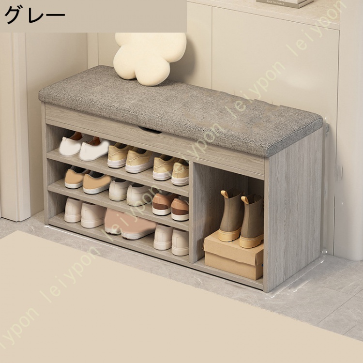 ローチェスト 椅子　玄関収納　下駄箱 シューズボックス 靴箱 靴収納 Amazon.co.jp: 玄関ベンチ 収納付き シューズラック 耐荷重150kg 高