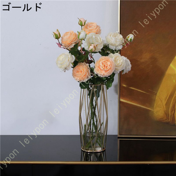 ☆未使用素敵な花瓶薔薇セラミックフラワーベースウエディングインテリア