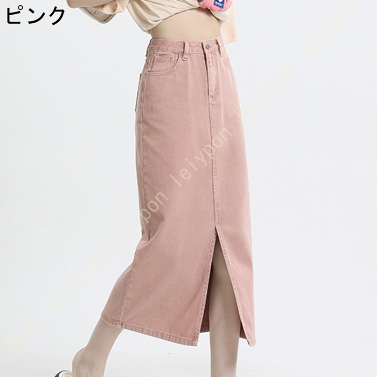 デニム スカート レディーズ ロングスカート Aライン ハイウエスト マキシ丈 ミモレ丈 春 ゆったり 大きいサイズ カジュアル レディース フレア Aライン |  | 06