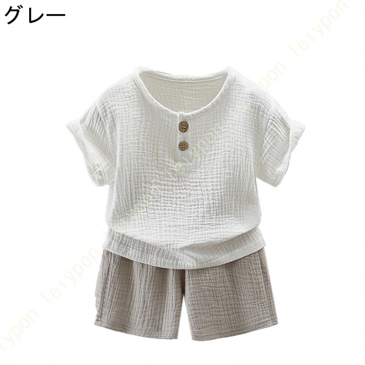 キッズ セットアップ 男の子 女の子 綿 子供服 半袖Tシャツ +ショートパンツ 2点セット かっこいい カジュアル上下セットアップ 夏 シンプル 新作 おしゃれ |  | 01