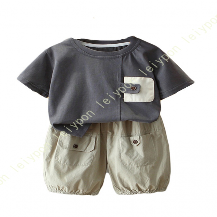 夏服 子供服 キッズ セットアップ 男の子 半袖 Tシャツ ハーフパンツ スポーツウェア 上下 2点セット カーゴパンツ 半ズボン カジュアル ジャージ |  | 01