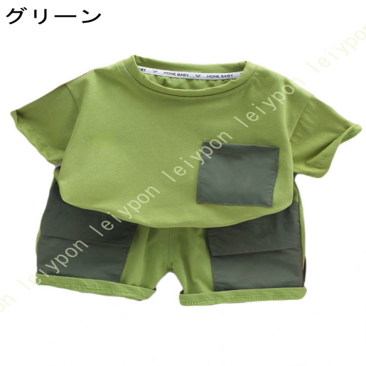 ベビー服 男の子 tシャツ 半袖 短パン 夏 子供服 セットアップ ハーフパンツ おしゃれ ジャージ キッズ 上下セット 半ズボン 赤ちゃん服 カジュアル 通気性 |  | 01