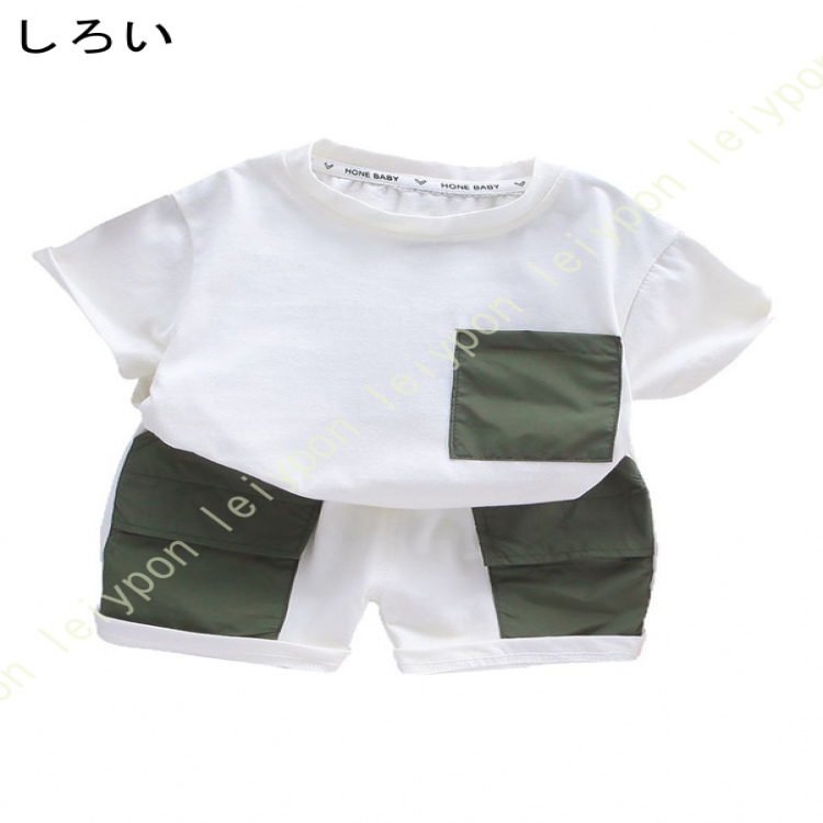 ベビー服 男の子 tシャツ 半袖 短パン 夏 子供服 セットアップ ハーフパンツ おしゃれ ジャージ キッズ 上下セット 半ズボン 赤ちゃん服 カジュアル 通気性 |  | 02
