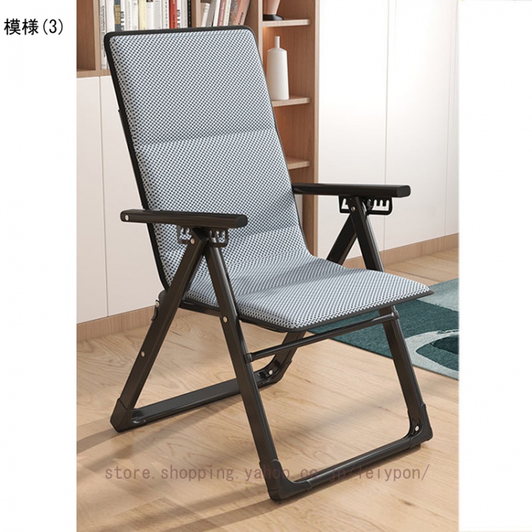 リクライニングチェア シングル 一人掛け用 オフィスチェア 折り畳み椅子 コンパクト収納 ソファーベッド ソファベッド 3WAY 一人暮らし オフィス 在宅 |  | 03