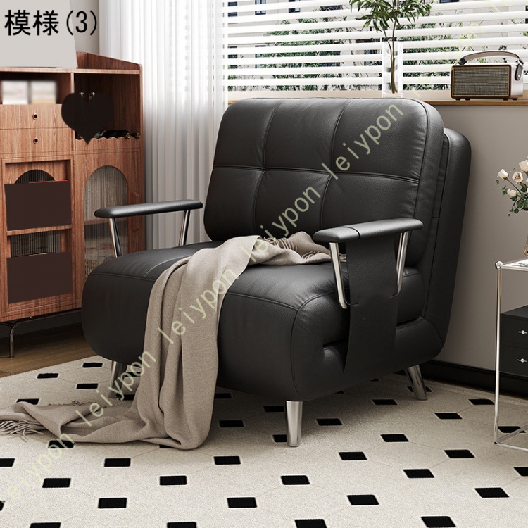 レトロ風 ソファベッド 折りたたみ式 三役兼用 一人暮らし 小スペース対応 小型ソファ コンパクトソファー ベッド/ソファ兼用 客室 書斎 ベランダ 寝室用_3