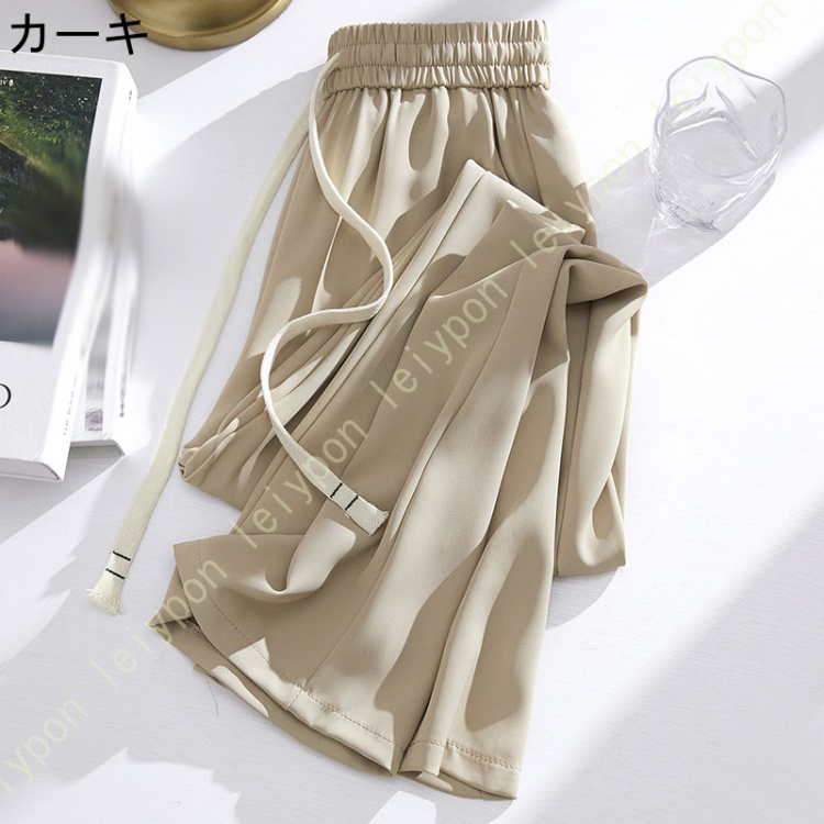 ワイドパンツ ストライプ ロングパンツ ガウチョパンツ リボン カジュアル ゆったり 無地 シフォンパンツ ゆったり 美脚 着痩せ ウエストゴム 楽ちん ボトムス |  | 07