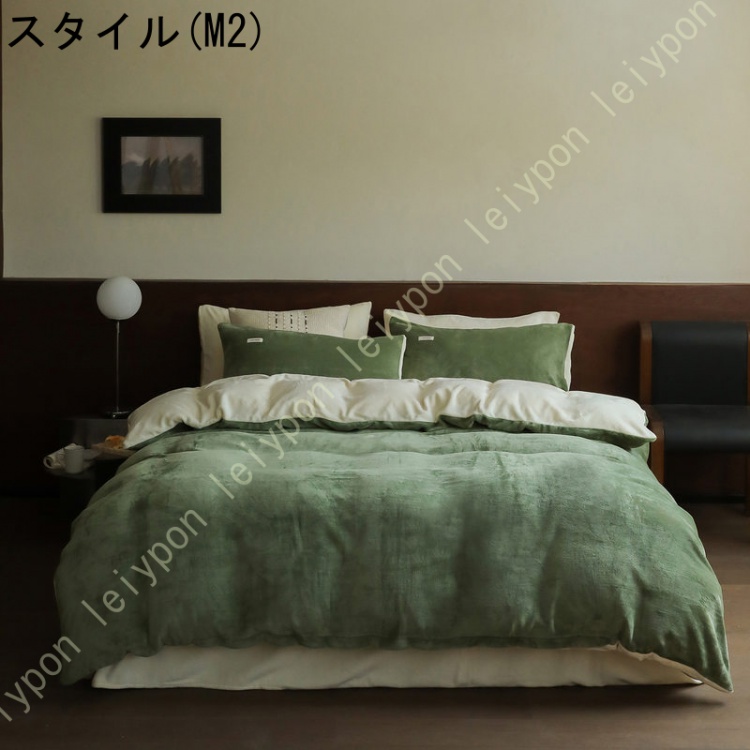 掛けふとんカバー 布団カバー 洗濯機可 シングル ベッド用 冬 暖かい 単品売り おしゃれ 洗える 付け替え簡単 暖か 布団カバーセット ふとんカバー 寒さ対策_2
