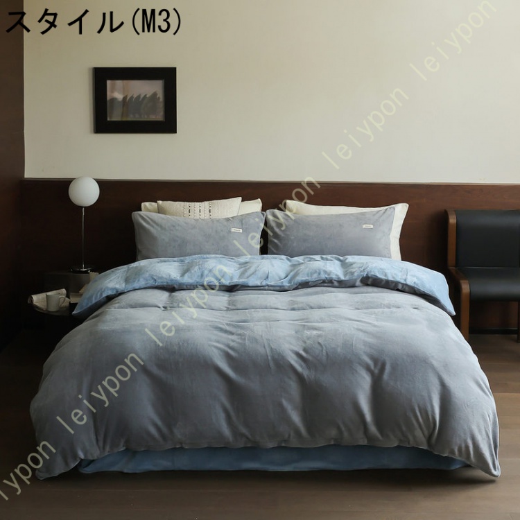 掛けふとんカバー 布団カバー 洗濯機可 シングル ベッド用 冬 暖かい 単品売り おしゃれ 洗える 付け替え簡単 暖か 布団カバーセット ふとんカバー 寒さ対策_3
