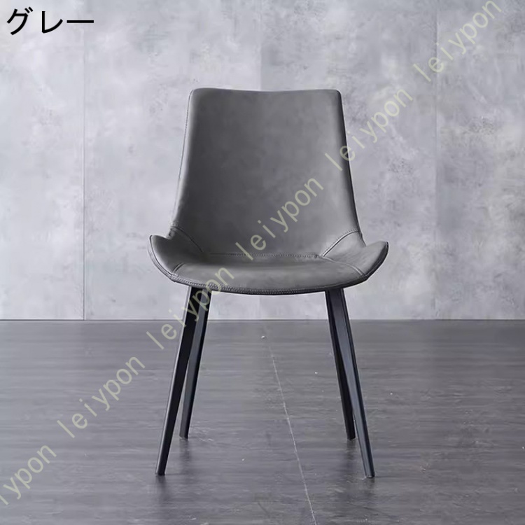 ダイニングチェア 座面高約45cm イス 椅子 スチール PUレザー レトロ風 組立品 北欧風 シンプル 無地 食卓椅子 ダイニング チェア チェアー ダイニングチェア |  | 01