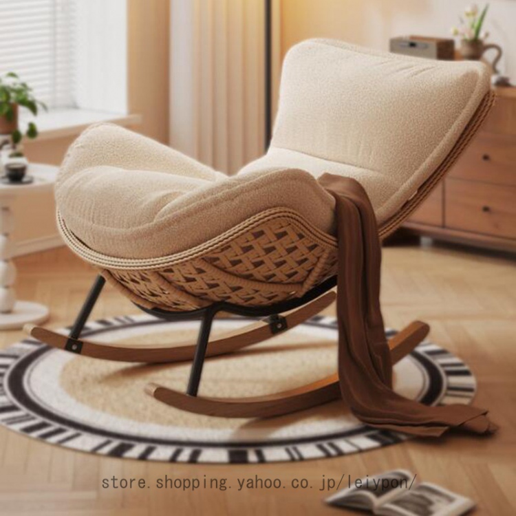ロッキングチェア 籐ロッキングチェア 戸外籐揺り椅子 昼寝怠惰な