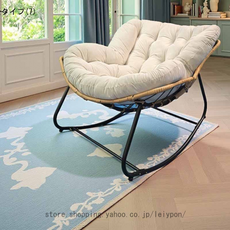 リクライニングチェアー 一人掛け ロッキングチェア 室内 高耐荷重