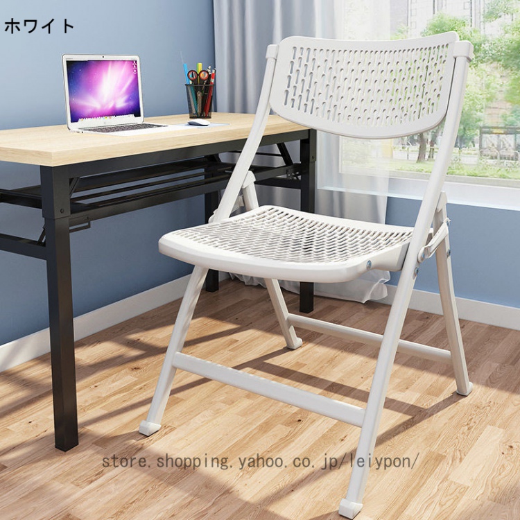 ダイニングチェア 折りたたみ 椅子 リビングチェア 背もたれあり 省スペース 収納便利 軽量 折り畳み ダイニング チェア 北欧 室内 イス オフィス パイプ椅子_3