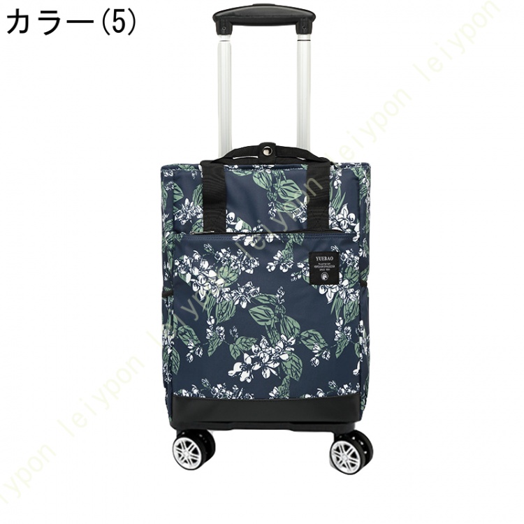ポケット付き コンパクト ショッピングカート キャリーカート 折りたたみ 軽量 軽い 買い物カート ショッピングキャリー ショッピングバッグ キャリーバッグ_5