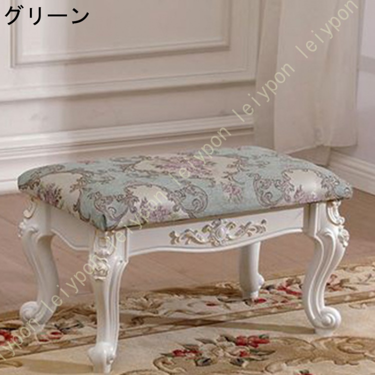 ホワイト スツール ロココ調 ショップ アンティーク イタリア製 猫脚