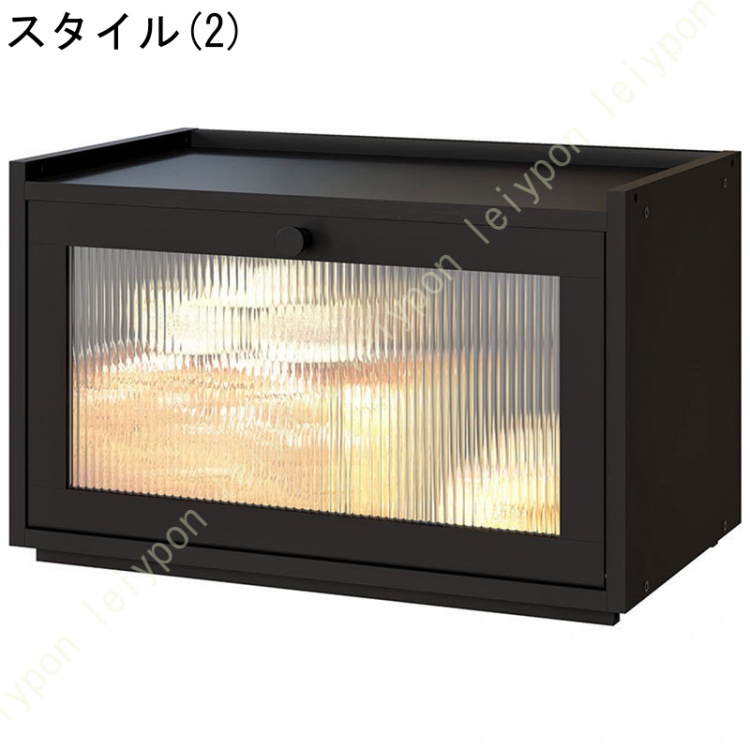 収納棚 キャビネット 整理棚 卓上 リビング収納 窓辺 リビングルーム 扉付き 大容量 収納ボックス 本棚 デスクトップ本棚 床置き本棚 書棚 食器棚 北欧 木製_2