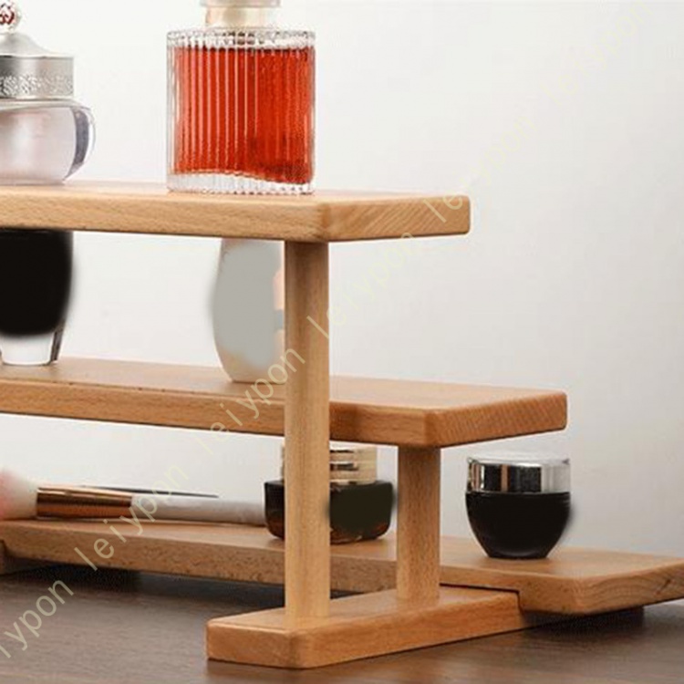 ディスプレイスタンド 木製 卓上 フィギュア 雛壇 ひな壇 実木台面