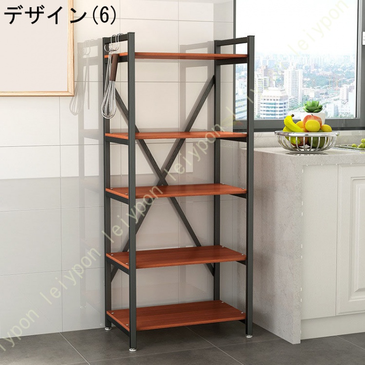 レンジ台 レンジボード レンジラック キッチンボード キッチンラック スチール 収納ラック 3段 4段 5段 大型レンジ対応 電子レンジ台 食器棚 ラック シェルフ_6