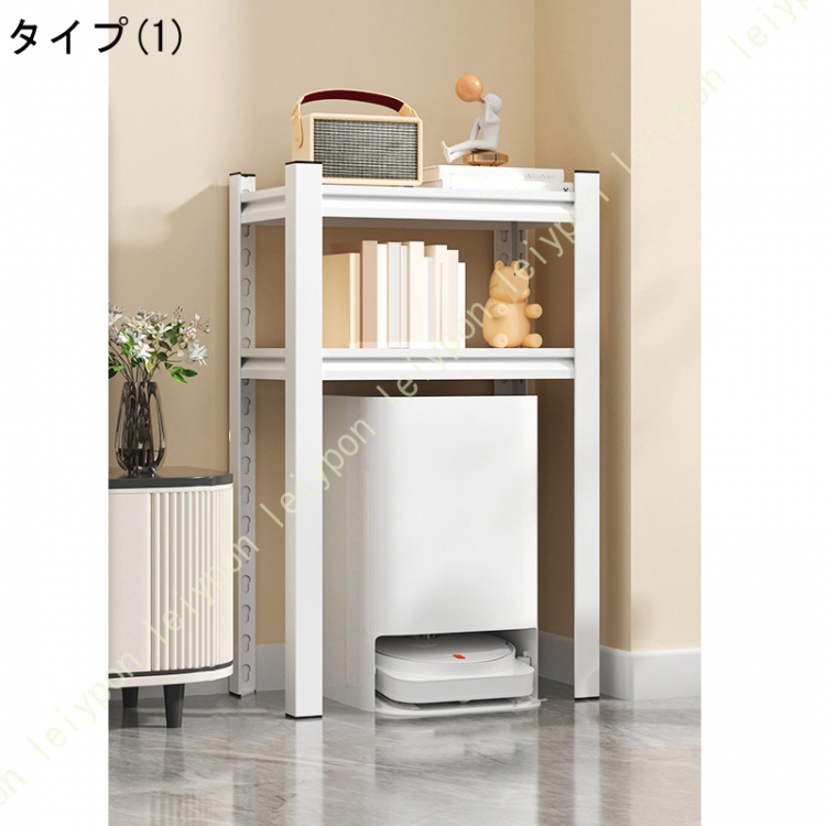 洗濯機 棚 上収納 洗濯機うえ収納ラック 縦型 2層 ランドリー収納 大型 収納棚 洗濯機置き台 浴室用ラック 省スペースで効率的な収納 ランドリーシェルフ_1