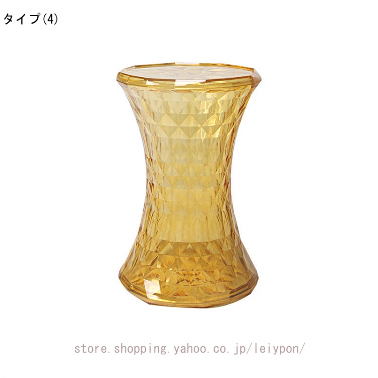 スツール 砂時計 椅子 スツール 円形 丸形 透明 ブリリアンカット 菱形カット クリエイティブ リプロダクト ジェネリック家具丸 おしゃれ 北欧 かわいい_4